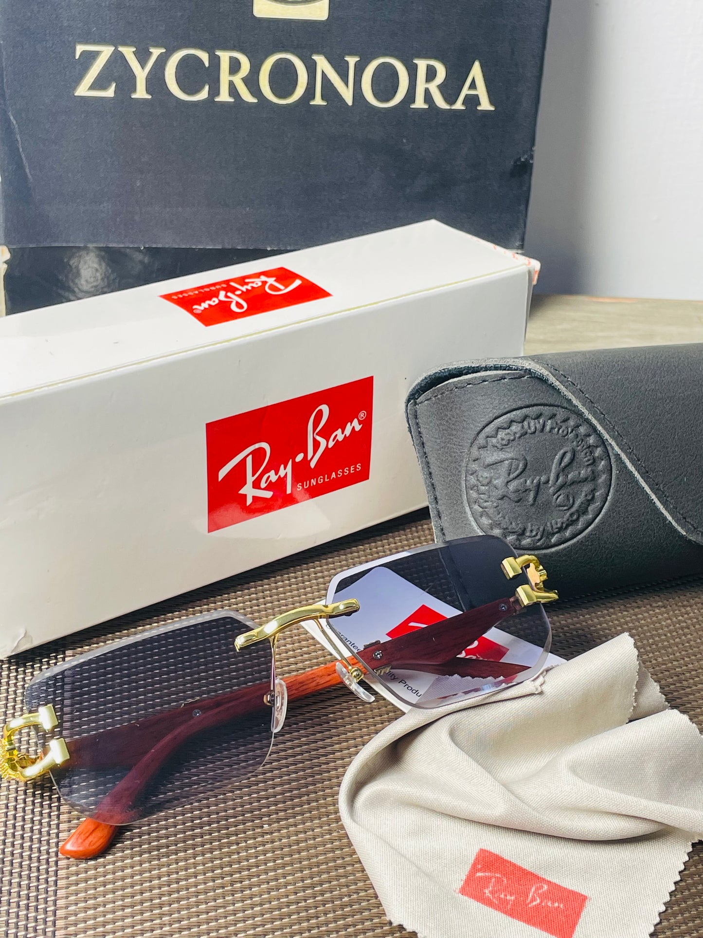 Sheer Black Shades In Wooden Texture