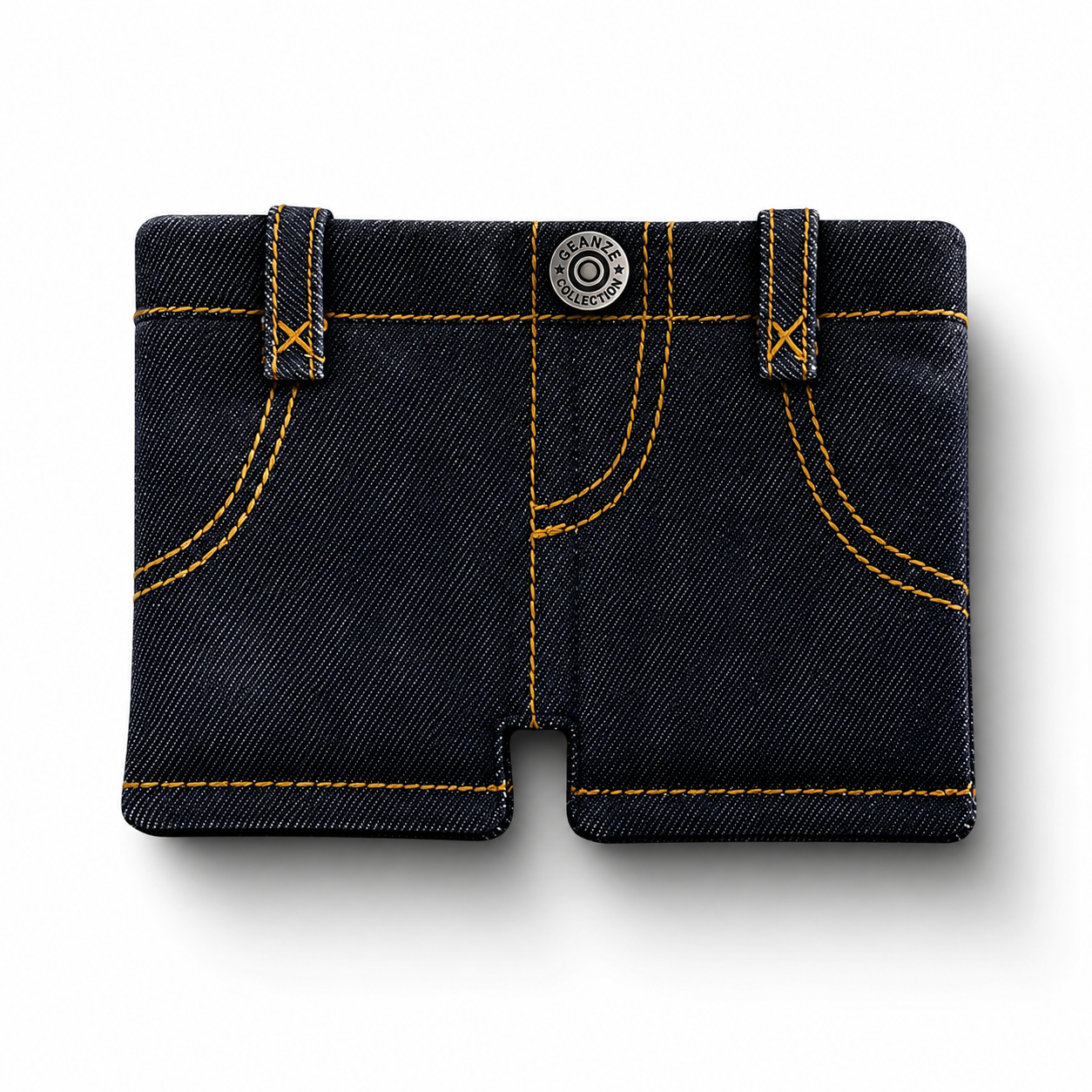 Gray Black Denim Gen-Z Style Wallet