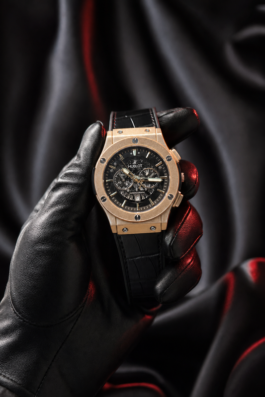 Hublot Skeleton In Strap (with box)