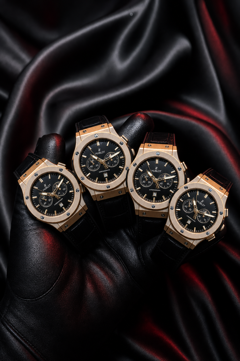 Hublot Skeleton In Strap (with box)
