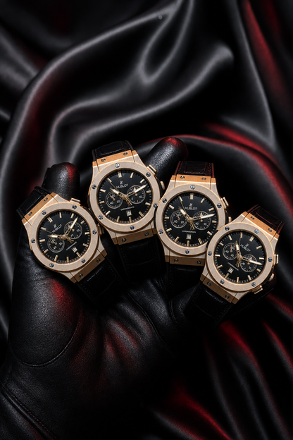 Hublot Skeleton In Strap (with box)