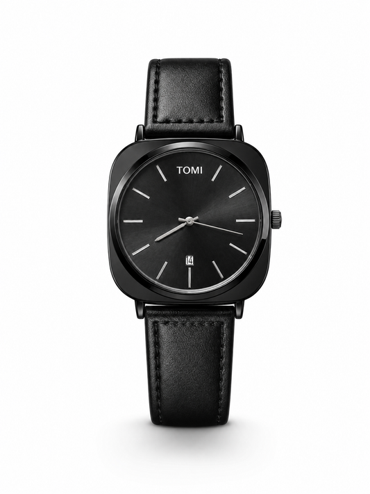 Tomi Leather Strap With Box (Date Working)