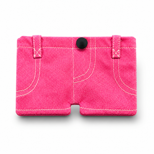 Pink Denim Gen-Z Style Wallet
